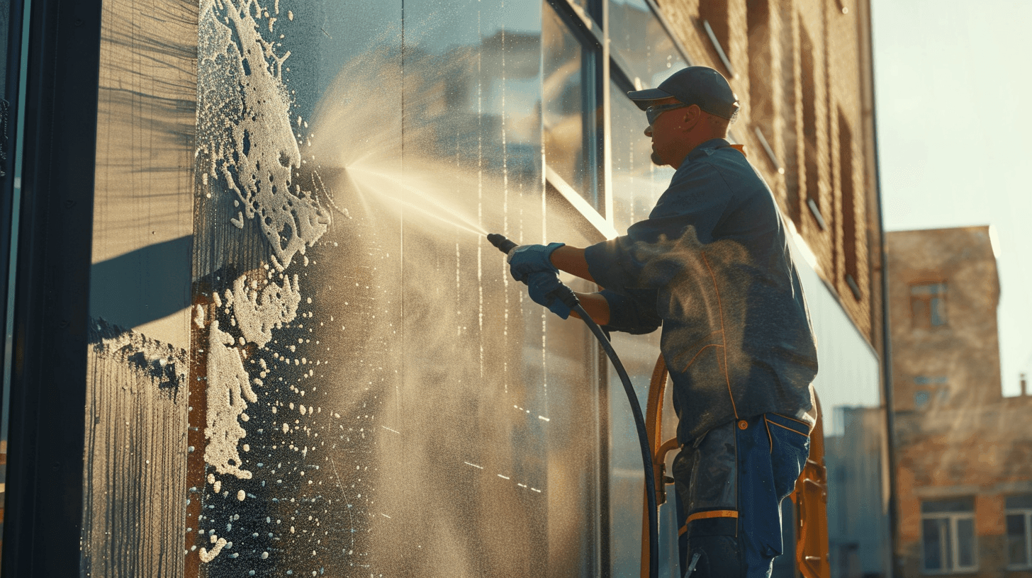 Commercial Building Washing